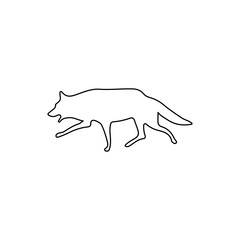 wolf icon trendy