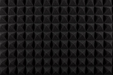 Sound proof Acoustic black gray foam absorbing, pyramid style padding layer panel for voice...