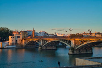 Fototapeta premium Okolica Triana w Sewilli, Hiszpania