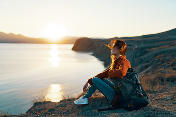 woman on the beach