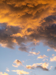 dramatic sky with clouds
