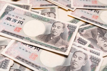 一万円札の背景素材
