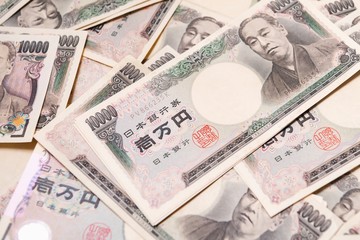 一万円札の背景素材