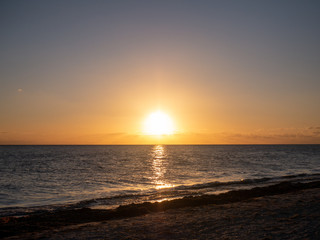 sunset at sea