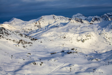 Fototapeta na wymiar Winter in Obertauern in den Radstädter Tauern
