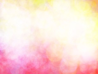 Illustration of a Valentines Day Card. Pastel clouds and sky with heart and bokeh . Cute bright candy background. Concept for montage yours product or presentation for girl .Princess style. Love theme