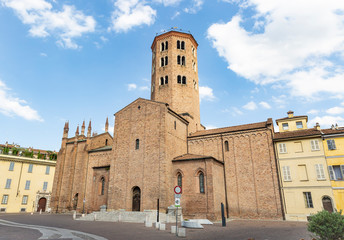 Fototapeta na wymiar Basilica of Sant' Antonino in Piacenza city, Emilia-Romagna region, Italy