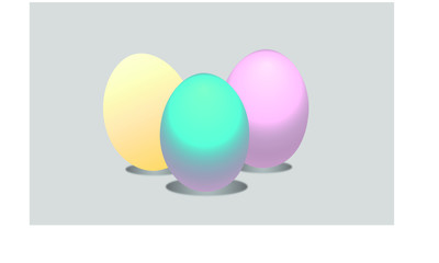 Easter eggs pastel colors 