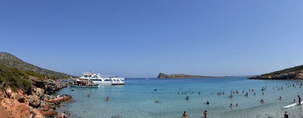 Kolokitha beach panorama, Crete, Greece