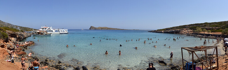 Kolokitha beach panorama, Crete, Greece