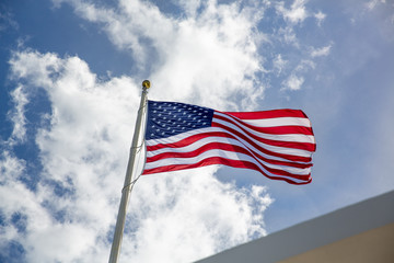 American Flag at Pearl Harbor Memorial
