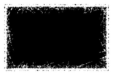 Grunge black spot on a white background. Abstract ink blot