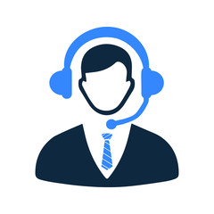 Call center, consultant, service, customer support icon