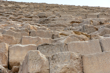 Big blocks of the Pyramid of Khufu