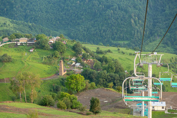 The ski resort Veduchi in Chechnya.