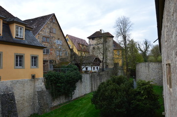 Fototapeta na wymiar Weikersheim (Germany). April 2017. Brattenstein Castle
