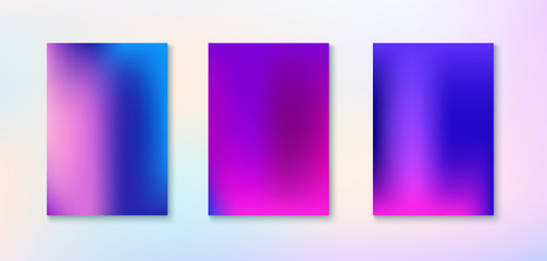 Naklejka premium Purple, Pink, Turquoise, Blue Gradient Shiny Vector Background. 