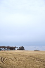 a farm on the prairies