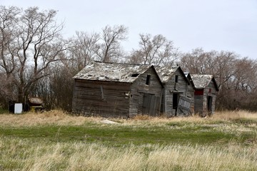 Obraz premium old farm buildings