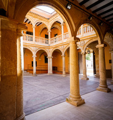 view of the town hall of Almansa in Albacete