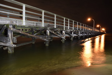 Captree fishing pier, night.
