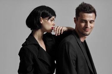 portrait of man and woman