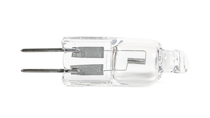 G4 halogen bulb on white background
