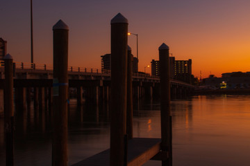 just before sunrise at a small place i found at Treasure Island, Florida