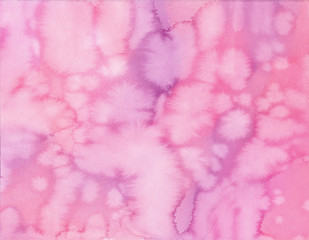 Pink purple watercolor texture background with copy space for text or image