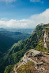 Fototapeta na wymiar Fortaleza Canyon with steep rocky cliffs