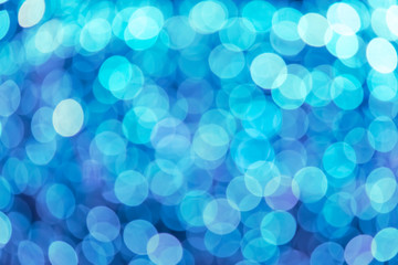 Abstract christmas background with blur bokeh effect