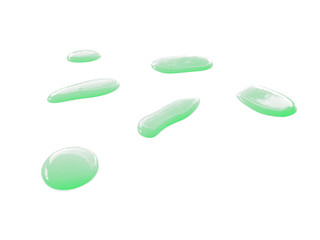 Texture of spilled water. Water on white background. Spilled water puddle isolated on white background.