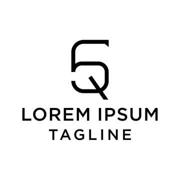 initial letter logo 5Q, Q5 logo template 