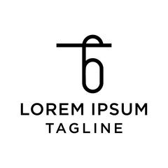 initial letter logo 6T, T6 logo template 