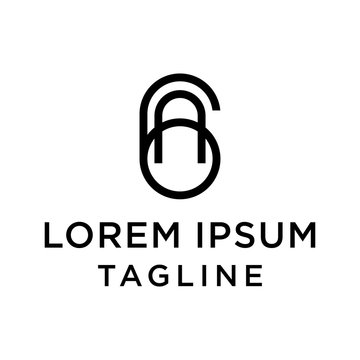 initial letter logo 6A, A6 logo template