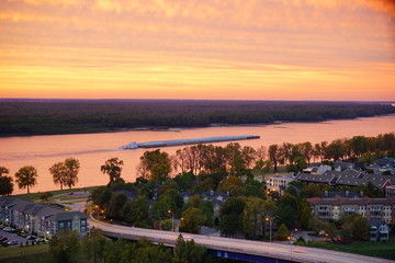 Mississippi river front park at Memphis 