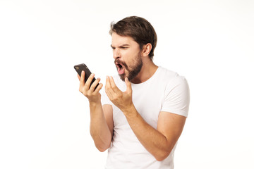 young man with a glass of red wine