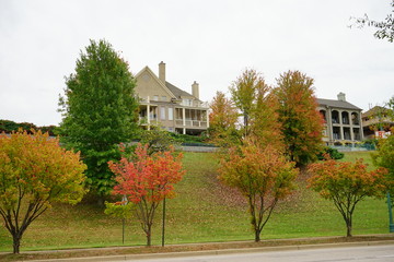 Memphis city autumn landscape, State of Tennessee