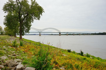 Mississippi river front park at Memphis 
