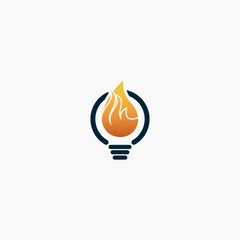 lamp logo inspiration premium