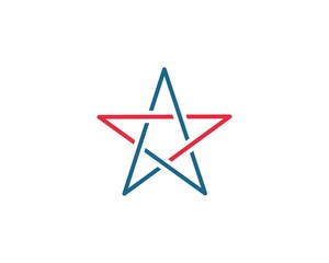 Fototapeta premium star logo icon vector illustration