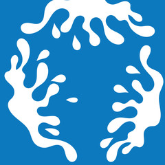 Splash MILK vector illustration Background design template