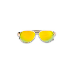 Sunglasses on isolated white background with clipping path
