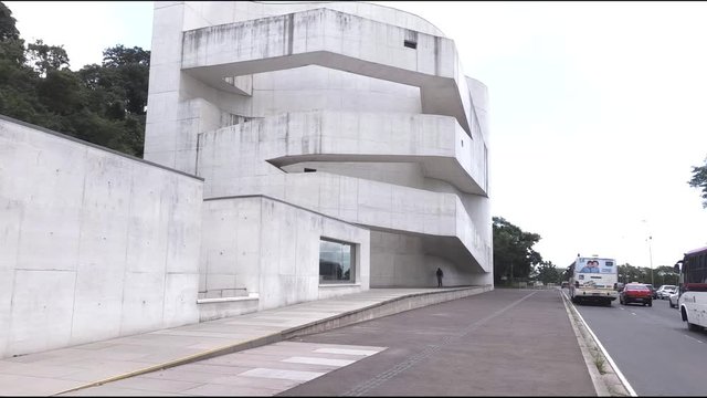 Museum Foundation Ibere Camargo (Porto Alegre, Brazil) Panorama, Video Footage