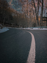 Fototapeta premium road in winter