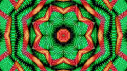 Kaleidoscope Mandala Art Design Abstract Background
