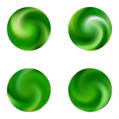 Collection of round blurred backgrounds.