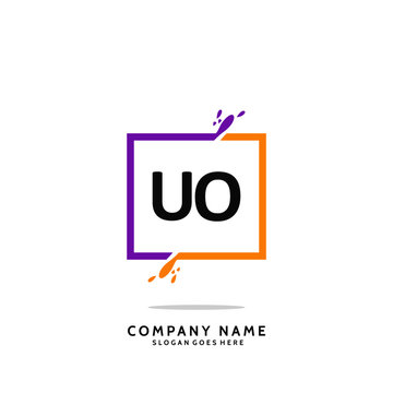 UO Initial Logo Template Vector