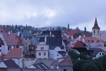 View of Cesky Krumlov from a window