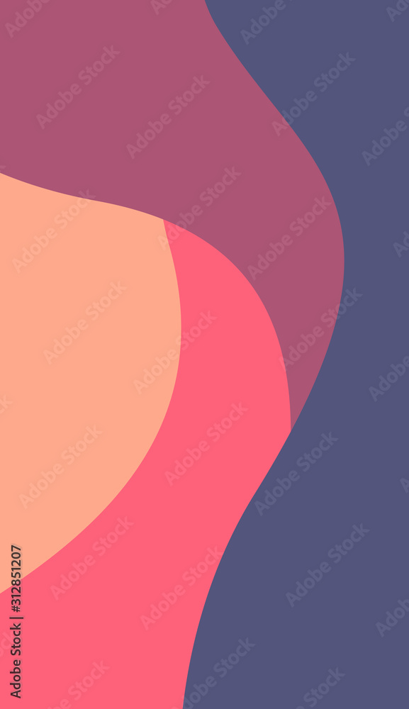 Aufkleber dynamic background with fluid shapes. modern concept for minimalist poster design. abstract flat des